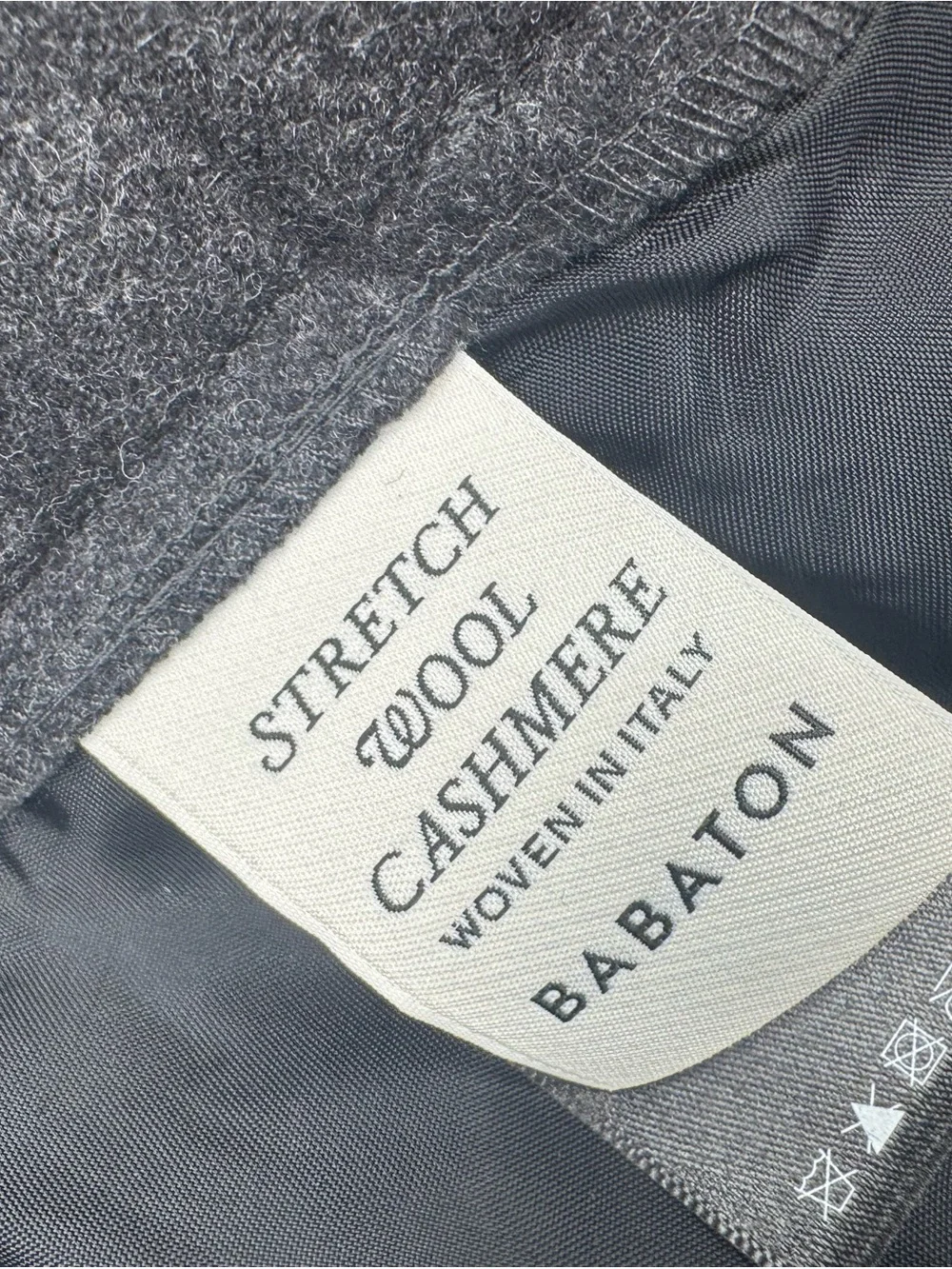 Babaton Stretch Wool Cashmere Pants Charcoal Grey Size 0